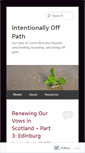 Mobile Screenshot of intentionallyoffpath.com